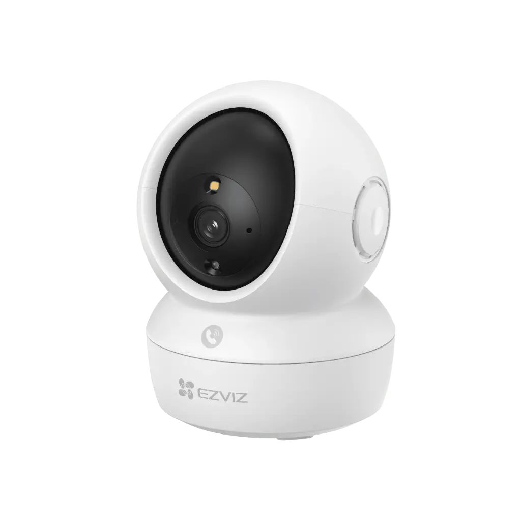CÁMARA WIFI EZVIZ H6c 2mpx de 1080p con giro de 360 grados y recepción de micro SD de 256gb máximo así como audio en doble vía.