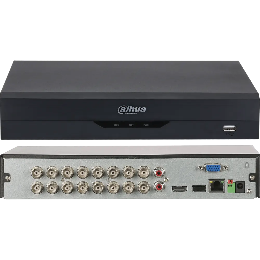 DVR 16 CANALES - 5MP/1080P / WIZSENSE -  METÁLICO DAHUA