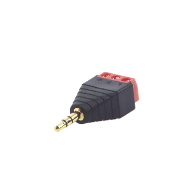 [MACHO] MACHO DE VOLTAJE DE TORNILLO, 3.5mm - COLOR VERDE