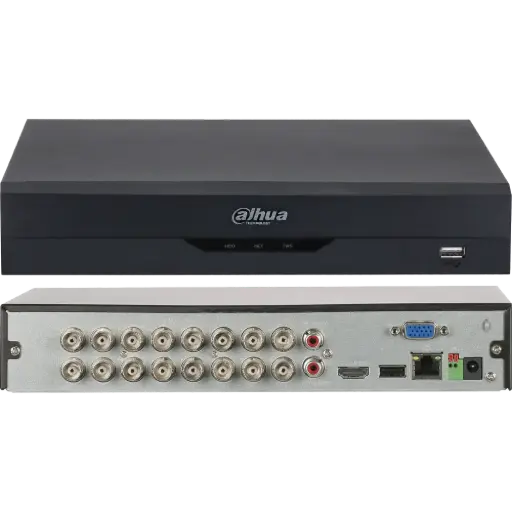[DH-XVR5116HS-I3] DVR 16 CANALES - 5MP/1080P / WIZSENSE -  METÁLICO DAHUA
