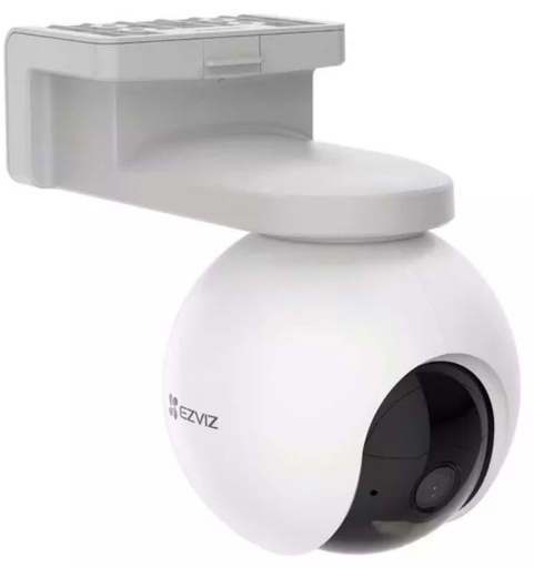[HB8c] Cámara Wifi EZVIZ de Batería Recargable con Panel Solar, Exterior, Modo AOV, Panorámica, Detección Humano y Vehículo con IA, Seguimiento Automático, Visión Nocturna a Color