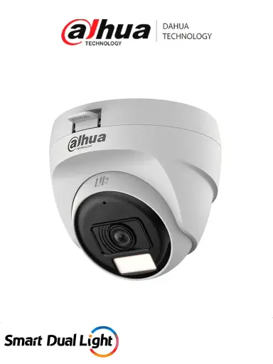 [DH-HAC-T1A21N-U-IL-A] CÁMARA DOMO 2MPX AUDIO SMART DUAL LIGHT - PLÁSTICA DAHUA