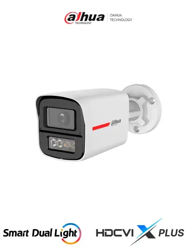 [DH-HAC-HFW1249XN-IL-A-PRO] CÁMARA BALA 2MPX FULL COLOR HDCVI SMART DUAL LIGHT AUDIO  - METÁLICA DAHUA